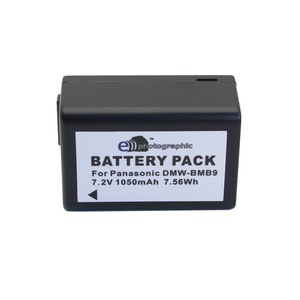 E-Photographic DMW-BMB9 PRO 1050mAh Lithium Battery for Panasonic Lumix Cameras