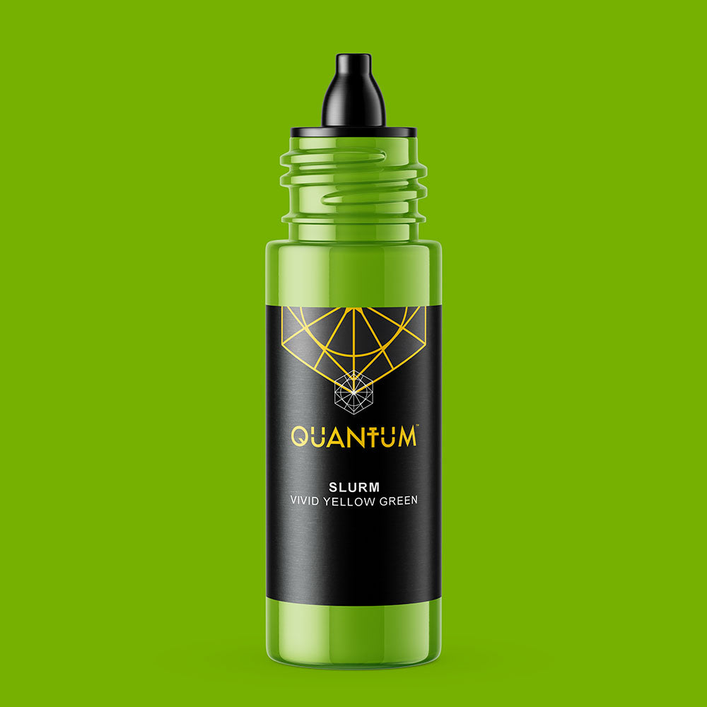 Quantum Premium Tattoo Ink - 1oz Slurm (Vivid Yellow-Green) 30ml