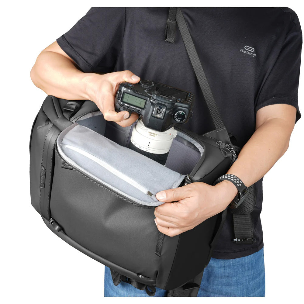 Vanguard VEO Metro 25L Camera &amp; Everyday Backpack with 16" Laptop Compartment – Black