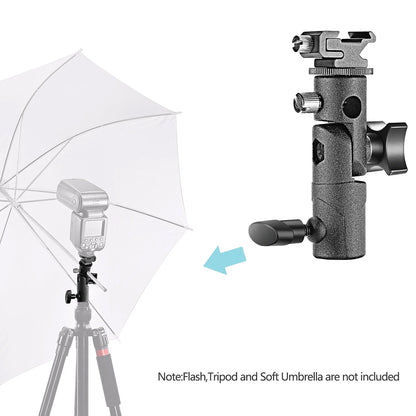 E-Photographic E-Type Adjustable Flash Shoe Mount &amp; Umbrella Bracket - EPH-K008