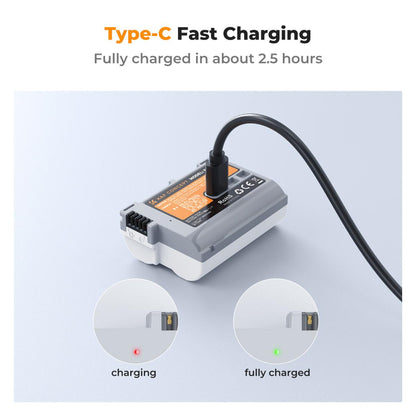 K&amp;F Concept EN-EL15C 2600mAh USB-C Battery Compatible with Nikon KF28-0041
