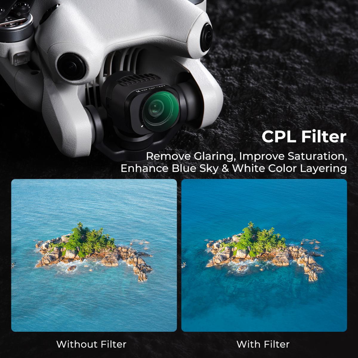 K&amp;F Concept DJI Mini 4 PRO Lens Filter Kit - UV + 5 x ND Filters