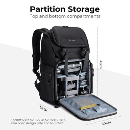 K&amp;F Concept 25L Multi-Functional Camera Backpack with 16&quot; Laptop Compartment-Grey - KF13-098V2