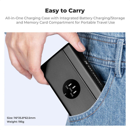 K&amp;F Concept 3 Pack Enduro Batteries &amp; Fast Charger for GoPro Hero 13 Black
