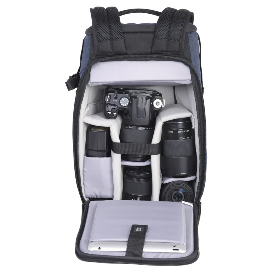 Vanguard Vesta Aspire 41 NV Lightweight, Rear-Access Camera Backpack - Navy