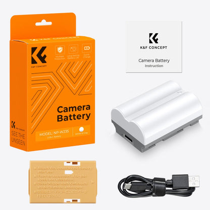 K&amp;F Concept NP-W235 2400mAh Replacement Battery for Fuji with Type C Charging Port