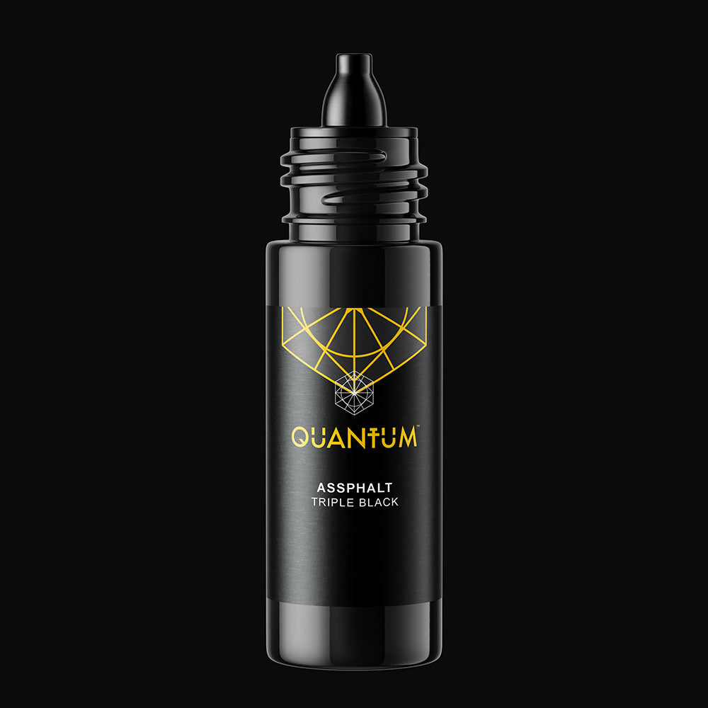 Quantum Tattoo Ink - 1oz Assphalt Black (Triple Black) 30ml
