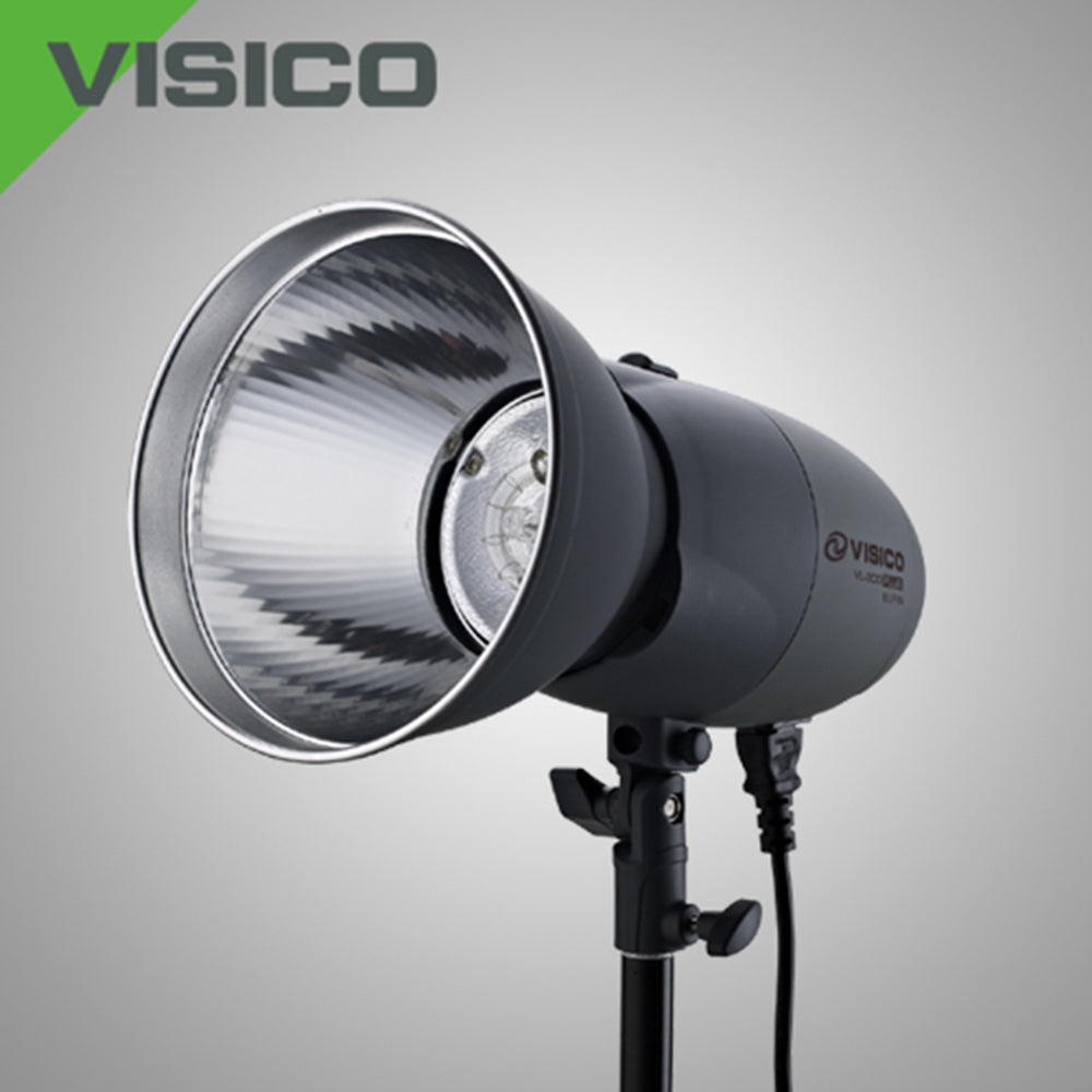 Visico PRO VL 300 PLUS: 3X 300 Watt Flash Head Novel Studio Kit VL-300P-NK