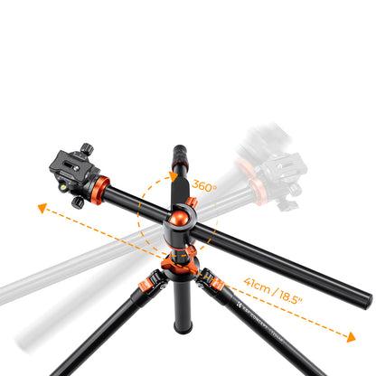 K&amp;F 2.4 m Aluminium Video Tripod with Detachable Monopod &amp; 360° Ball Head