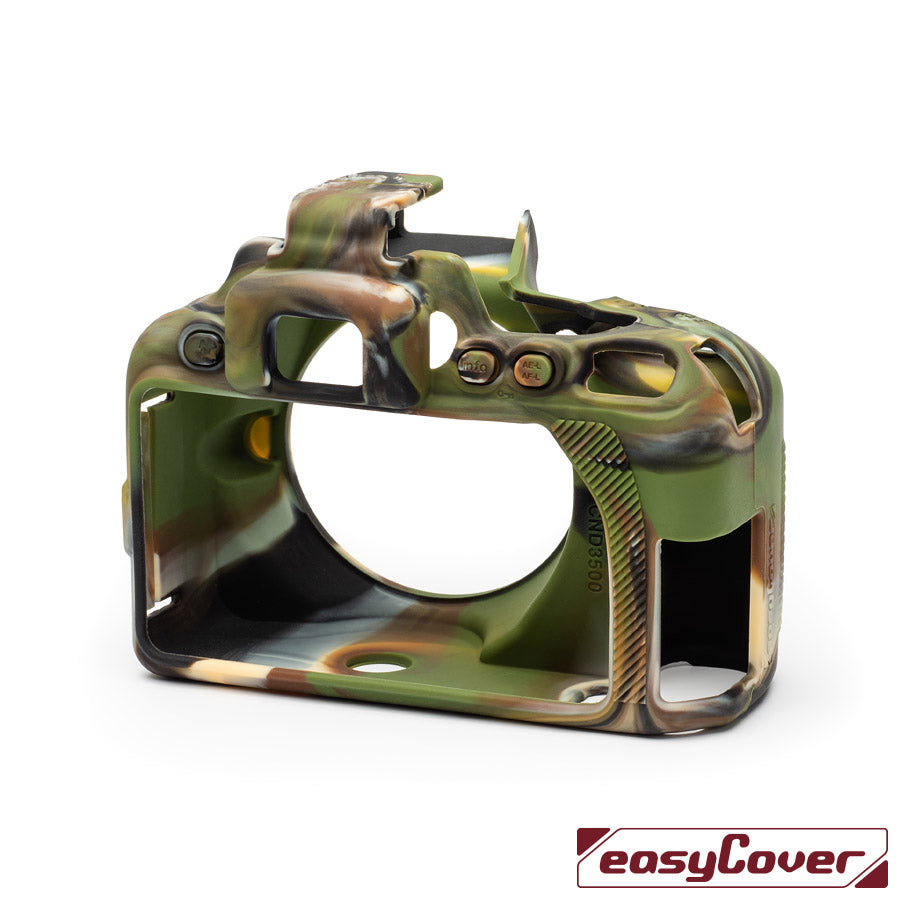 easyCover PRO Silicon DSLR Case for Nikon D3500 - Camouflage