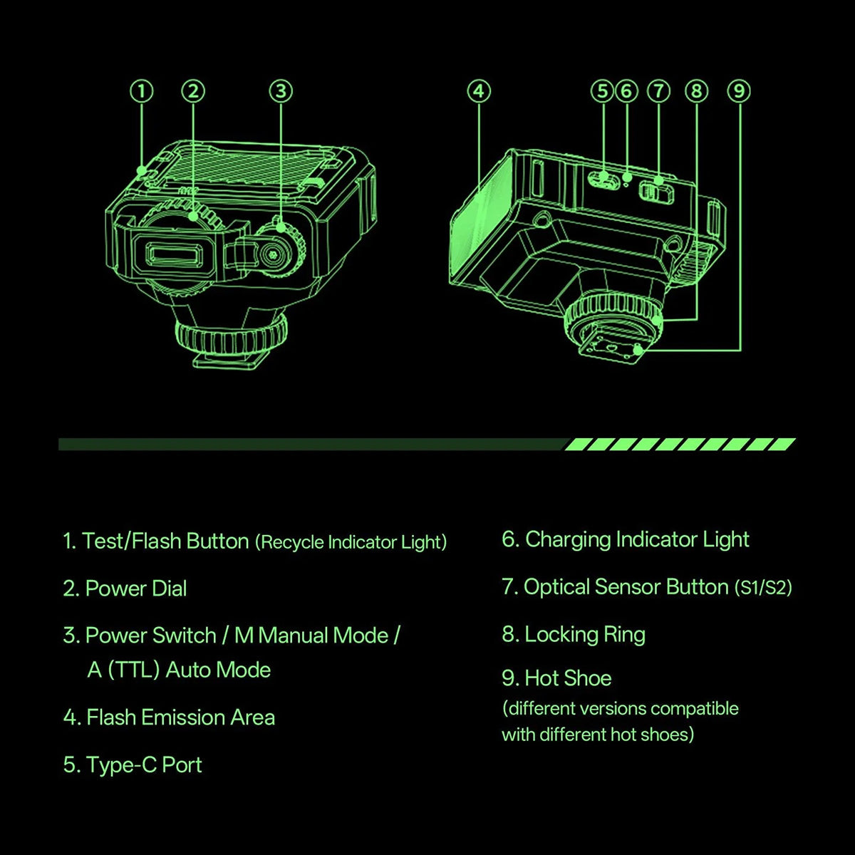 Viltrox Spark Z3-N Flash GN16 @ ISO100 Compatible with Nikon Z-Mount Camera