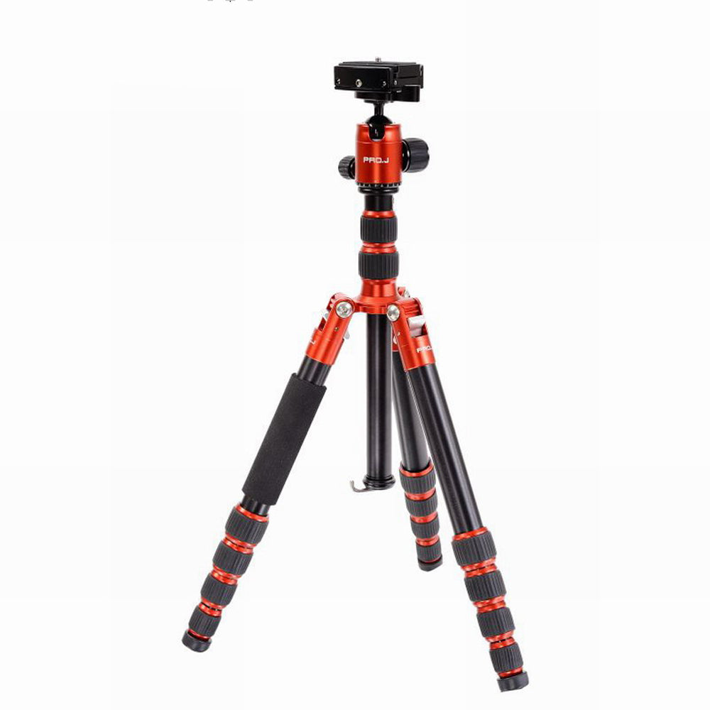 Jenova PRO.J Professional Aluminium Travel Tripod 8kg-load Red-45634RD