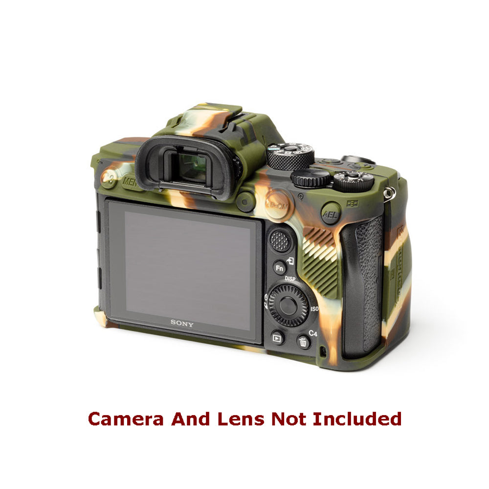 easyCover PRO Silicon Case for Sony A9 II/A7R 4 Cameras Camouflage - ECSA9M2C