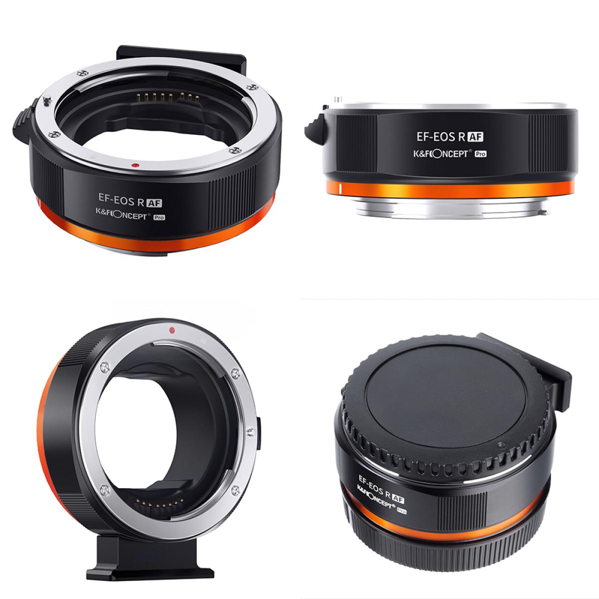 K&amp;F PRO Auto Focus Lens Adapter for Canon EF &amp; EF-S Lenses to Canon R Mount - KF06-467
