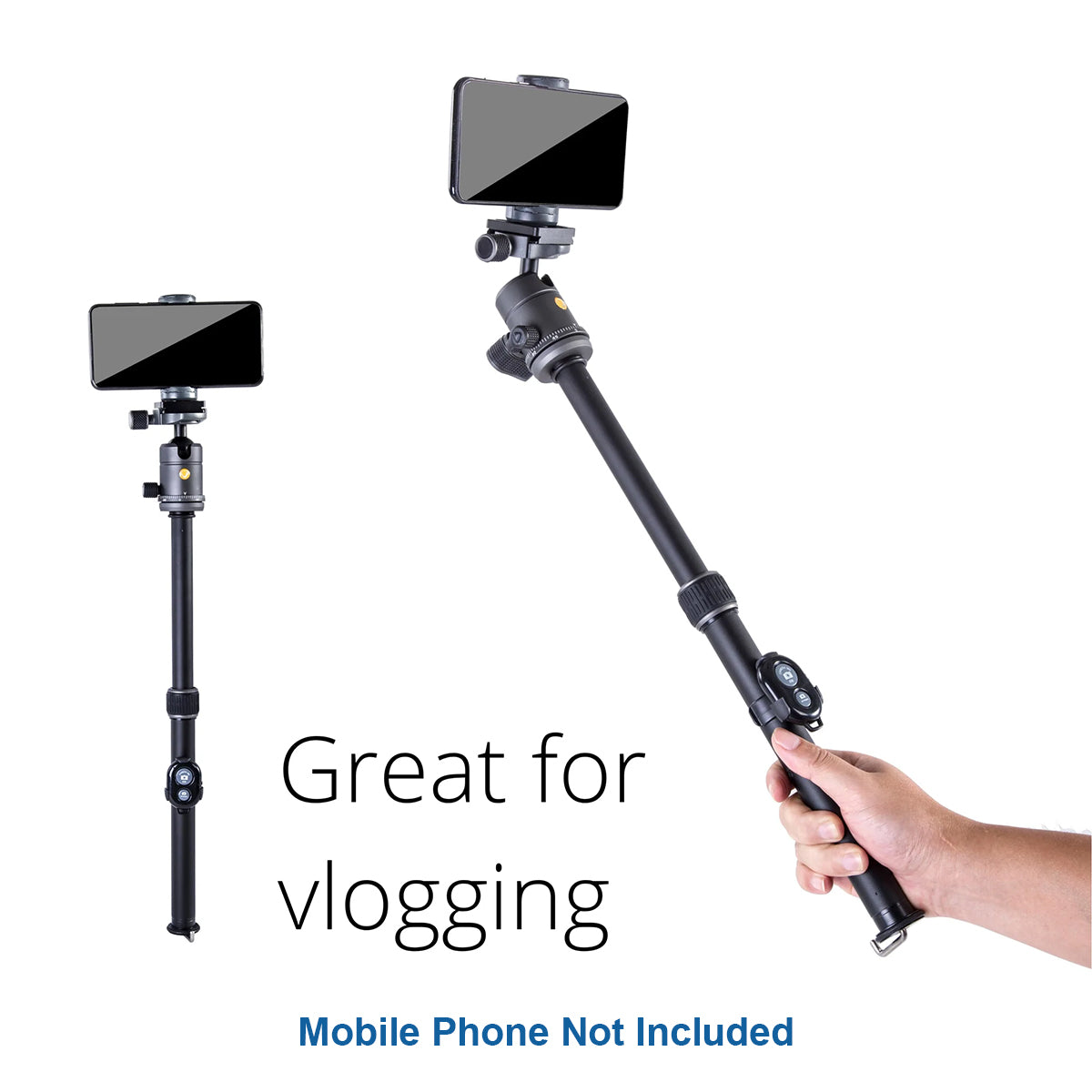 Vanguard Veo 3 Go 235AB Aluminum Travel Tripod/Monopod - Ball Head &amp; Bluetooth