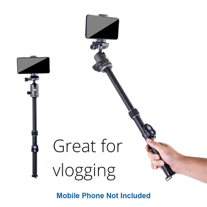 Vanguard Veo 3 Go 235AB Aluminum Travel Tripod/Monopod - Ball Head &amp; Bluetooth