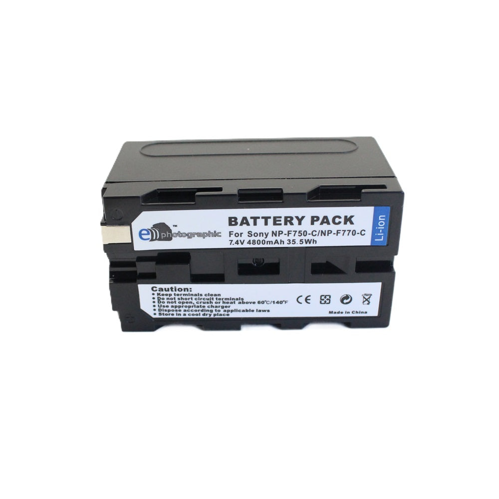 E Photographic NP-F750 4800 mAh Type-C Battery