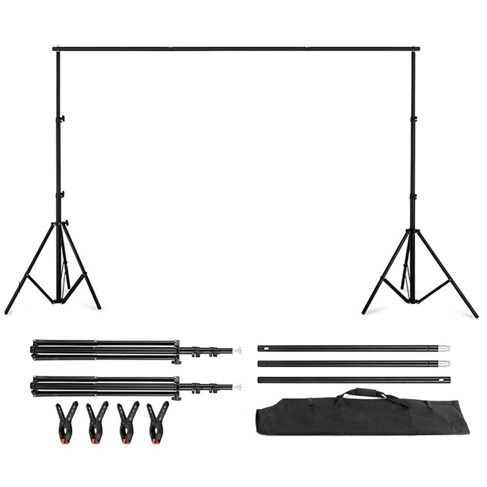 E-Photographic Professional 2.6mx3m Portable Studio Aluminium Back-Drop Stand - EPH-ST12-3