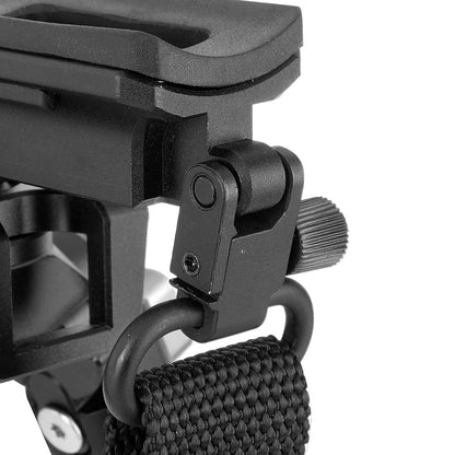 Vanguard Equalizer 3QS A Aluminium Gun Bipod with Quick-Release Pic Rail Adapter – Extended Height Shooting Support (31.8–67.3cm)