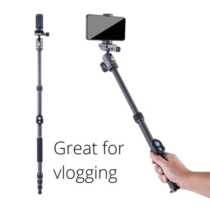 Vanguard Veo 3GO 204CB Ultra-Light Carbon Travel Tripod With Monopod Leg