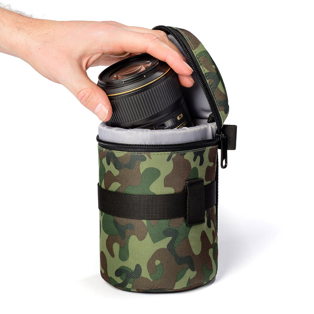 easyCover Professional Padded Camera Lens Bag Size 85(DIA) x 150mm(LGTH) - Camouflage