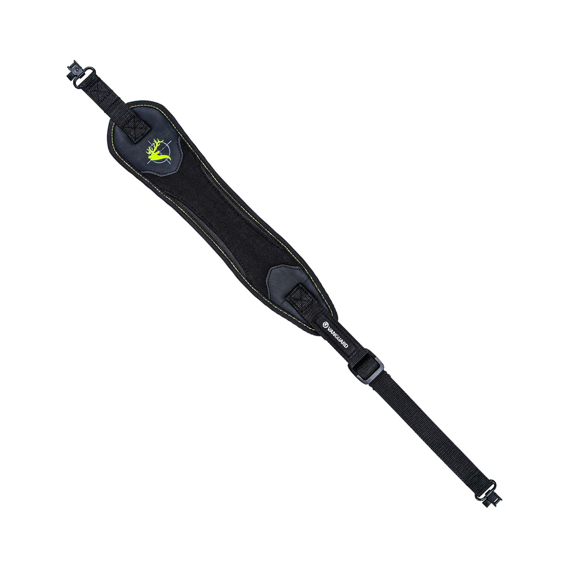 Vanguard Endeavor Sling 201G Neoprene Gun Sling Black with Green Trim &amp; Metal Hardware