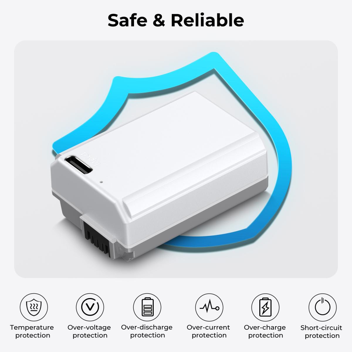 K&amp;F Concept 2 Pack NP-FW50 1100mAh USB-C Batteries for Sony KF28.0026S1