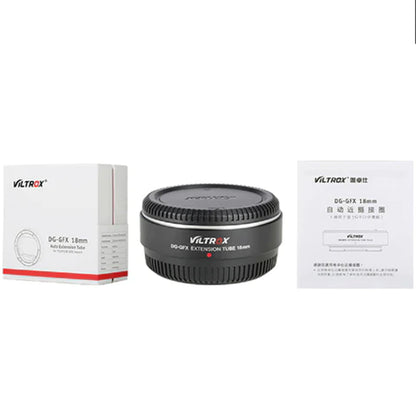 Viltrox 18mm Auto Focus Macro Extension Tube for Fuji GFX Mount Lenses