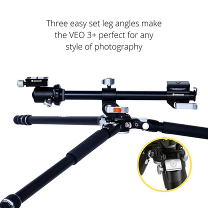 Vanguard VEO 3+ 263AB Versatile Aluminium Tripod w/Ball Head - 15kg Load Capacity