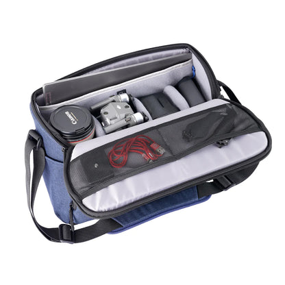 Vanguard VESTA Aspire 34 Navy 12L Camera Shoulder Bag with 14&quot; Laptop Slot