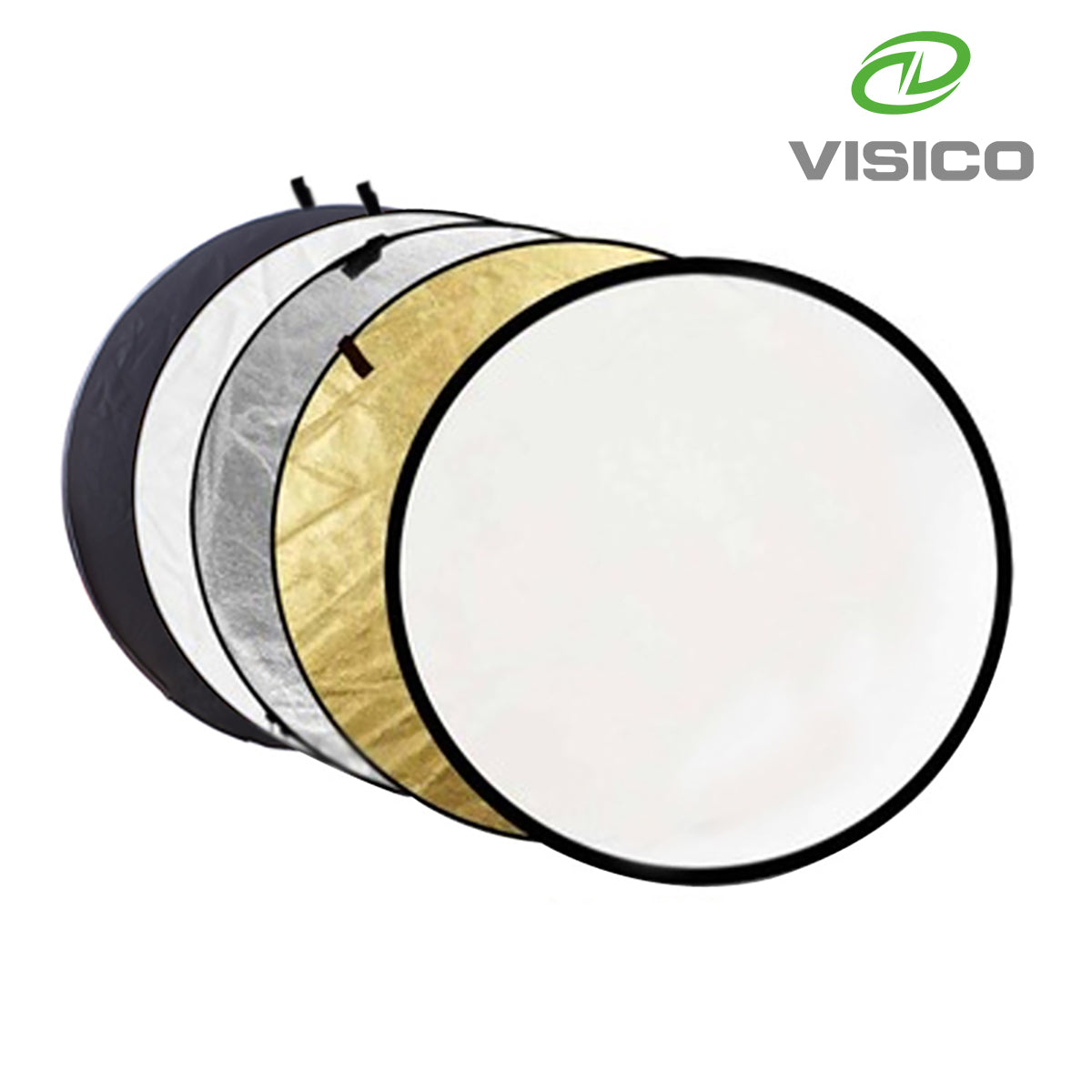 Visico PRO 107cm 5 in 1 | Soft | Black | White | Silver | Gold | Reflector - VS-RD-024