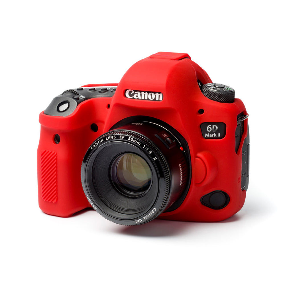 easyCover - Canon 6D MarkII DSLR - PRO Silicone Case - Red – ECC6D2R