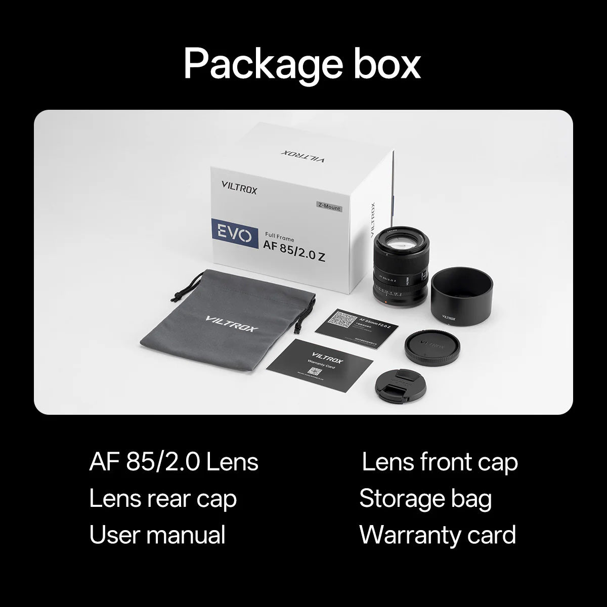 Viltrox AF 85mm f/2.0 EVO AF Prime Lens for Nikon Z-Mount Full Frame Mirrorless Cameras