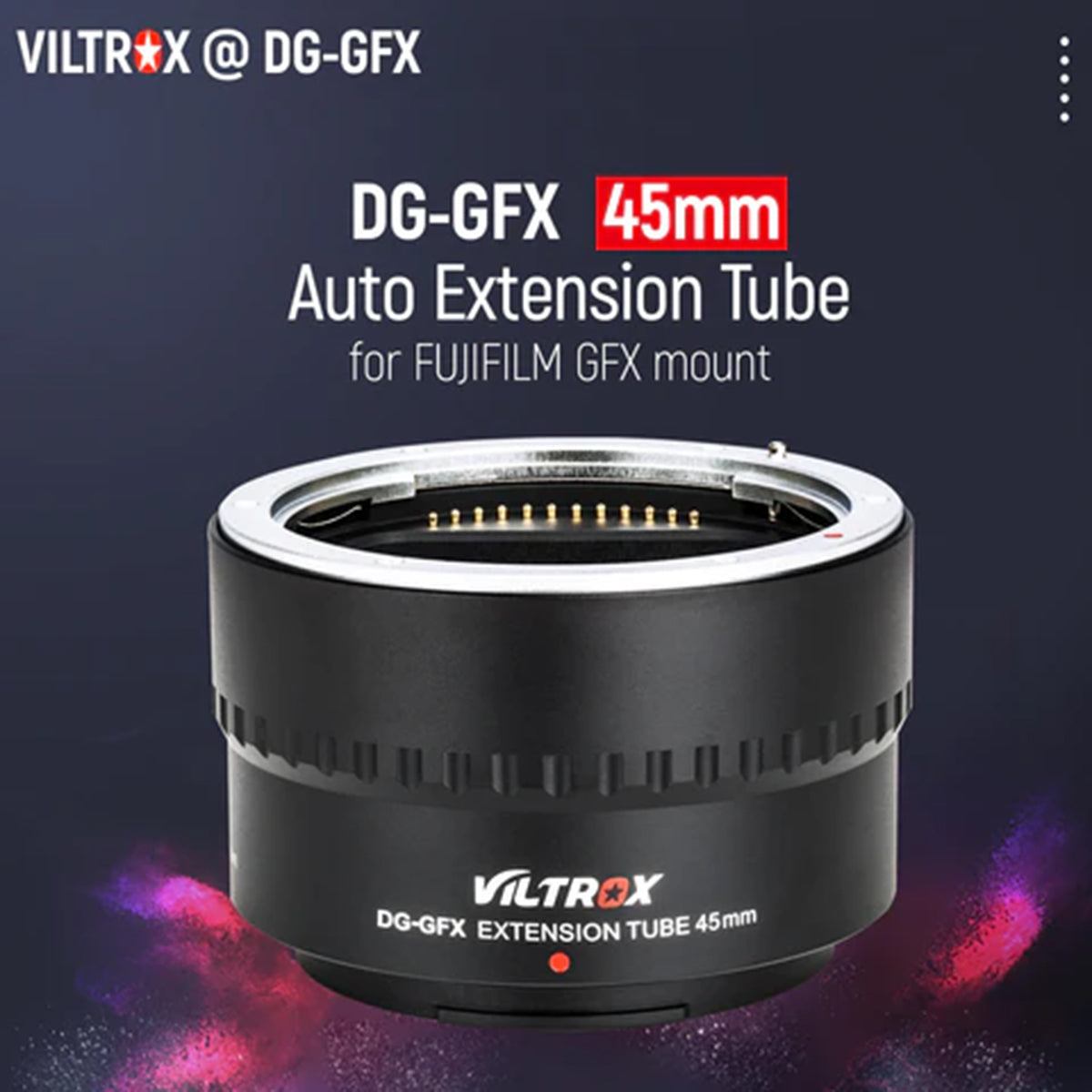 Viltrox 45mm Auto Focus Macro Extension Tube for Fuji GFX Mount Lenses