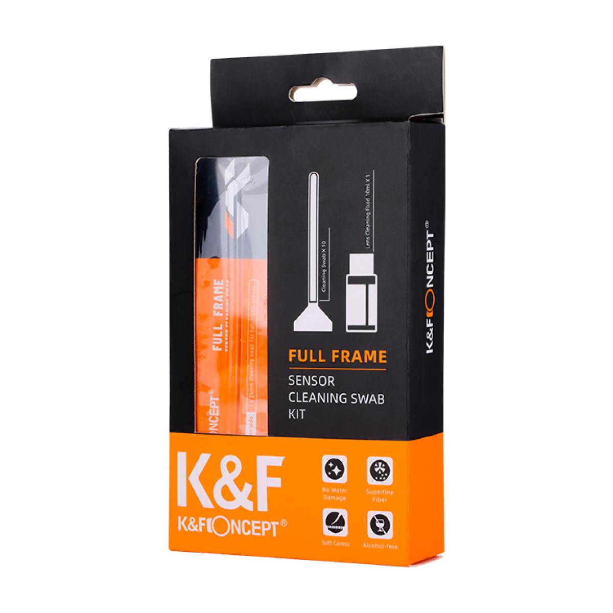 K&amp;F 10 X 24mm Full Frame Camera Sensor Cleaning Swab Kit + 20ml Cleaning Fluid