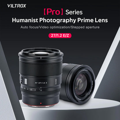 Viltrox Auto Focus 27mm f1.2Z PRO Prime Lens for Nikon APS-C Z-mount