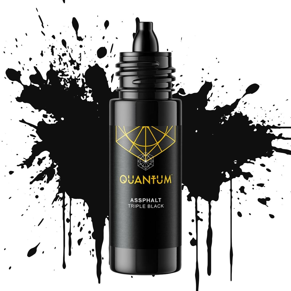 Quantum Premium Tattoo Ink - 1oz Assphalt Black (Triple Black) (30ml)