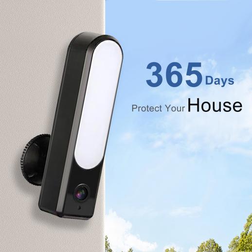 K&amp;F Concept Waterproof Outdoor Security Wi-Fi CCTV Camera &amp; Light - App Controlled