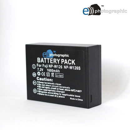 E-Photographic 1600 mAh Lithium Battery for FujiFilm W126/S - EPHNPW126S