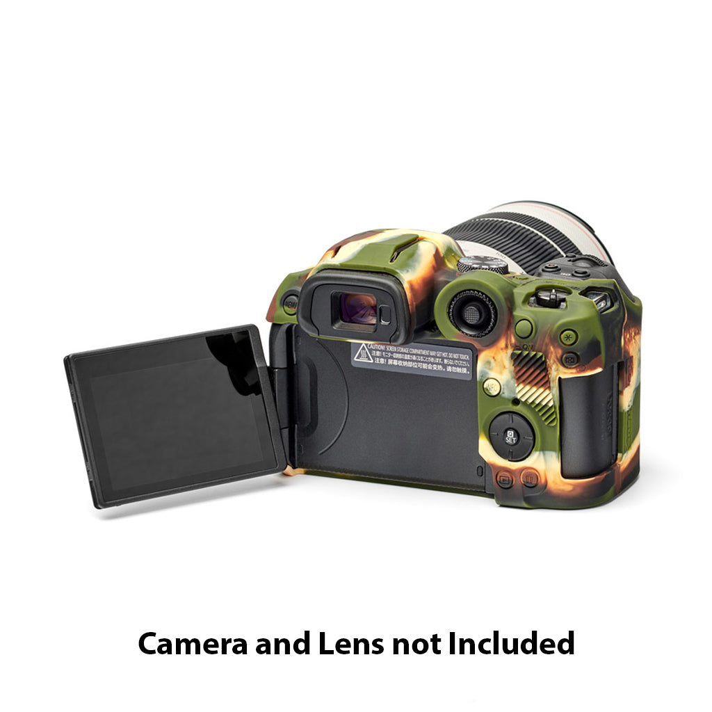 easyCover PRO Silicon Camera Case for Mirrorless Canon R7 - Camouflage - ECCR7C