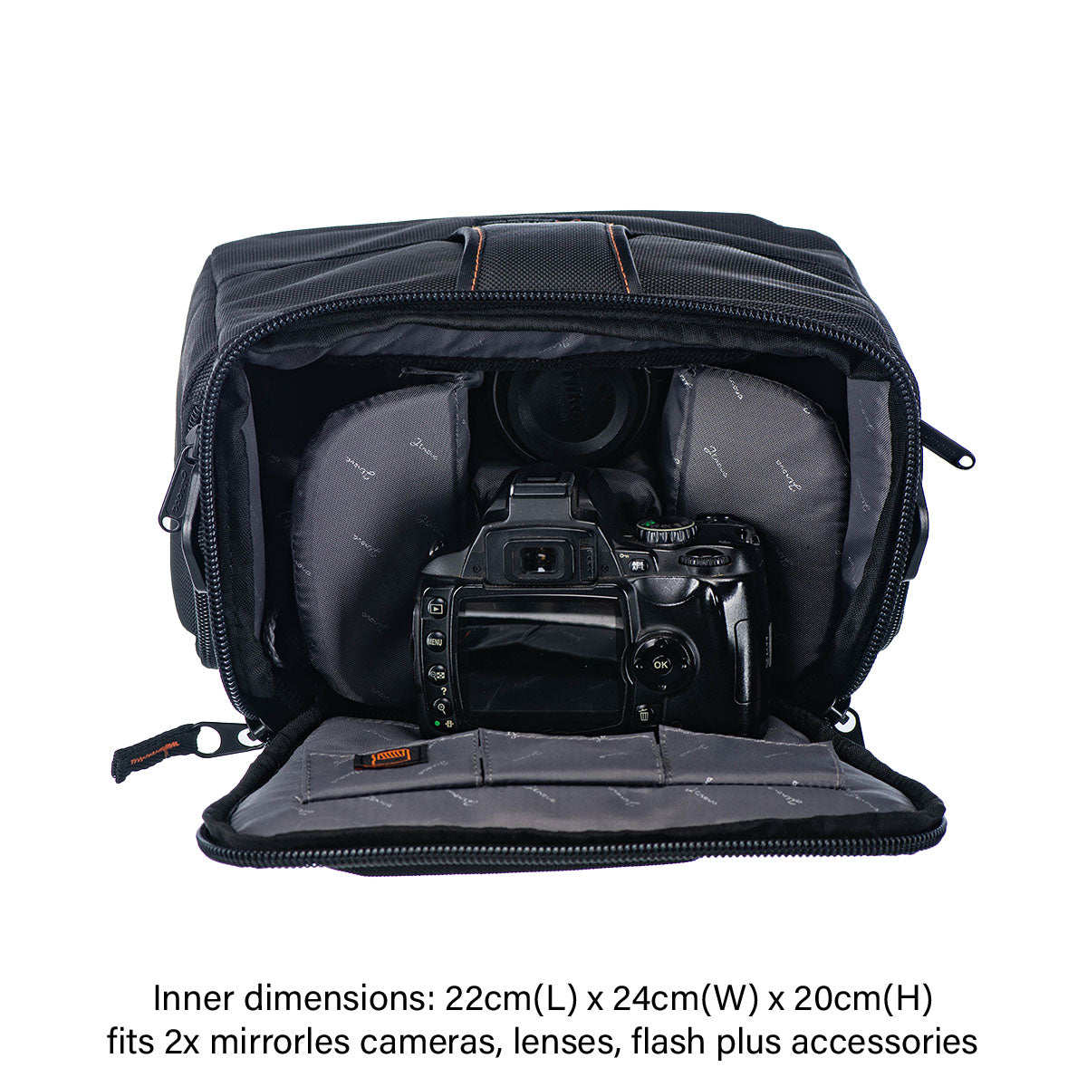 Jenova PRO Modern Series DSLR/Mirrorless  Camera Case Black Large 02996