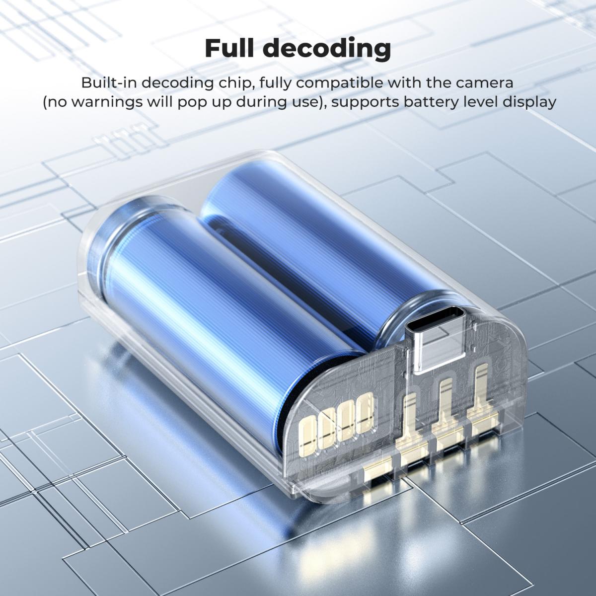 K&amp;F Concept DMW-BLK22 2520mAh USB-C Battery for Panasonic