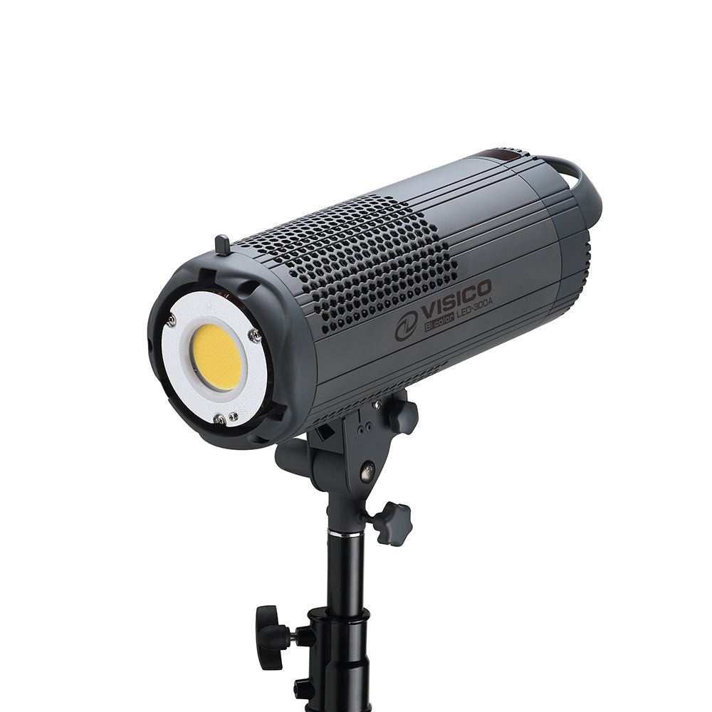 Visico 300 Watt adjustable Power &amp; Colour Temp LED Studio Light with Build-in 2.4G wireless radio receiver