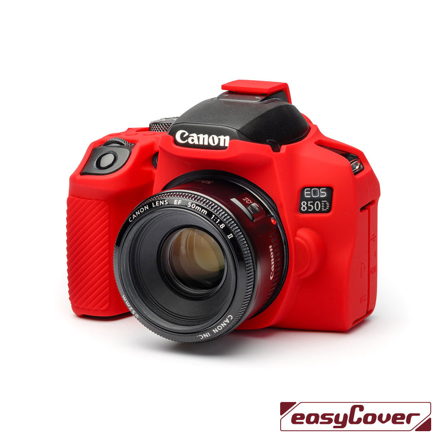 easyCover - Canon 850D DSLR - PRO Silicone Case - Red – ECC850DR