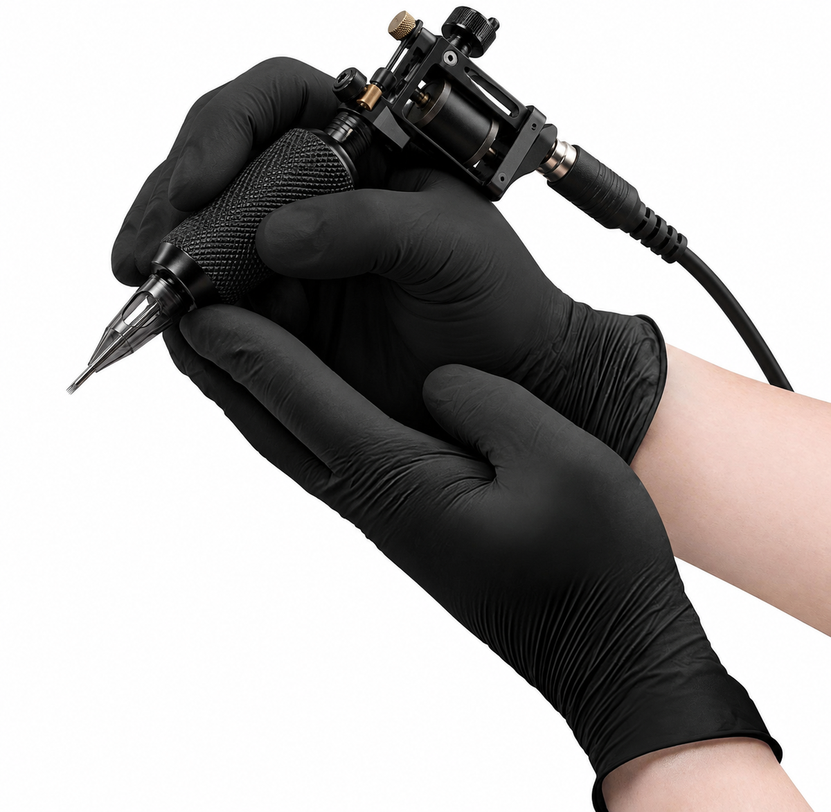 Ansell MICROFLEX MidKnight Touch Black Nitrile Gloves - 1 Case Size X SMALL (1000)