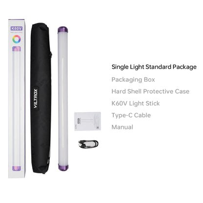 Viltrox K60 RGB LED Light Stick 20W with 266 LEDs and App Control
