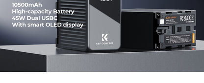 K&amp;F Concept 10500mAh NP-F970 USB-C Battery with PD 45W KF28-0073