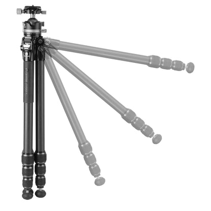 Vanguard VEO 5XT 264CLBS Carbon Fibre Travel Tripod with LB-50S Dual Axis Ball Head