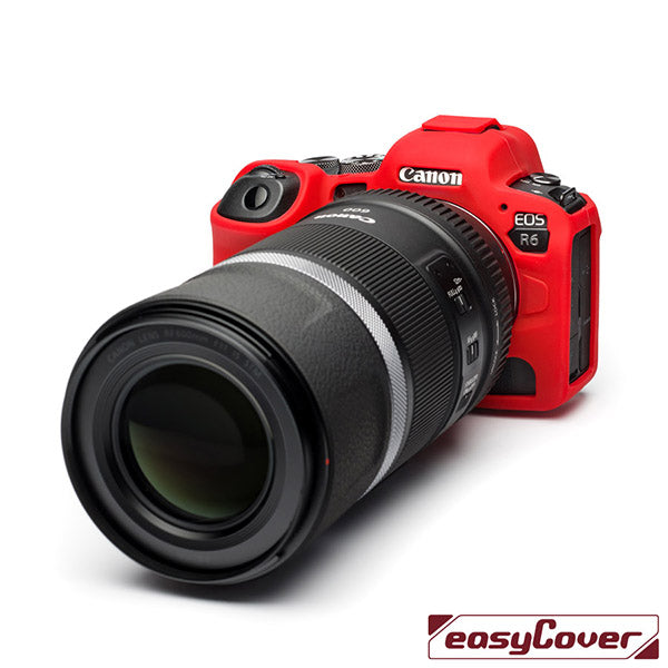 EasyCover PRO Silicone Case - Canon R5 &amp; Canon R6 - Red - ECCR5R