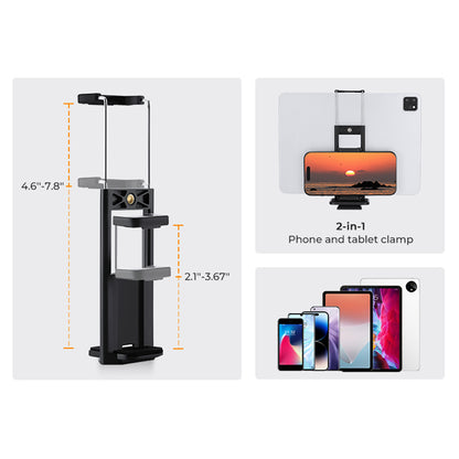 K&amp;F Concept Smart Lightweight Camera &amp; Phone Tripod | Ultimate Stability 8kg Load Capacity – S255A3+B-Head, Black